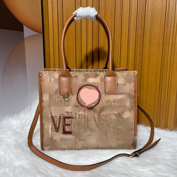 Модные женские сумки, стильная сумка с вышивкой букв, металлическая аппликация, холщовая сумка через плечо Ve