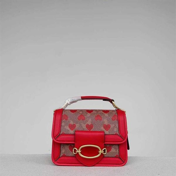 C-Bag Luxury Designer Bags Coração Vermelho Bolsa de Ombro C-Letter Mulheres Tote Moda Crossbody Evening Casos Cartões Menina Bolsa Bolsas Carteira