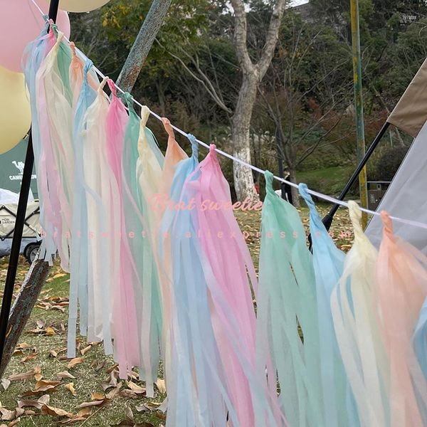 Parti Dekorasyonu 5 PCS/PACK DIY KAPILI KAĞIT PUSSEL ÇARLAN Düğün Çocuklar Temalı Doğum Günü Dekorasyonları Bebek Duş Favors Malzemeleri