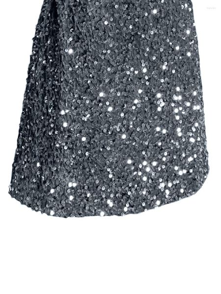 Юбки женские S блестящая юбка Sparkle Bodycon Mini блестящий блестящий карандаш Night Out Party Club