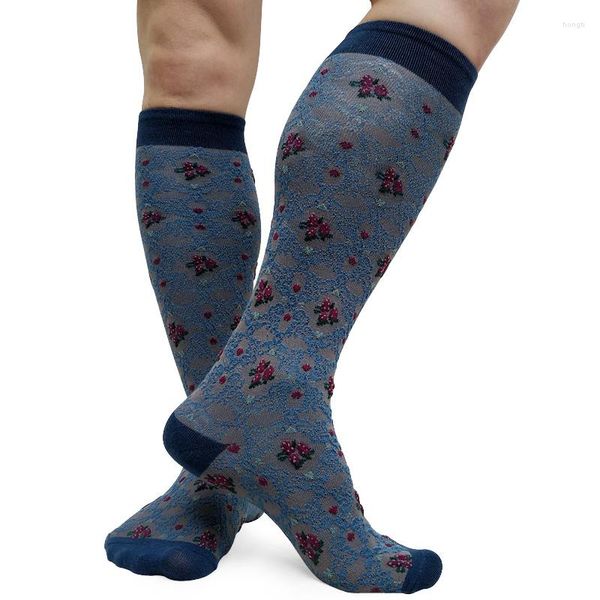 Calze da uomo Calze da uomo lunghe al ginocchio alte e sexy, calze alla moda, per la collezione formale maschile di fetish