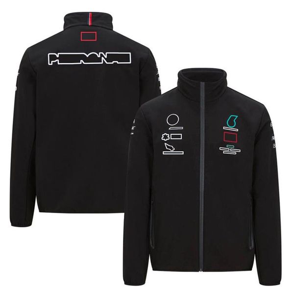 F1 fã versão corrida terno primavera inverno jaqueta de inverno jaqueta de casca mole casaco equitação superior personalizado sweater259j