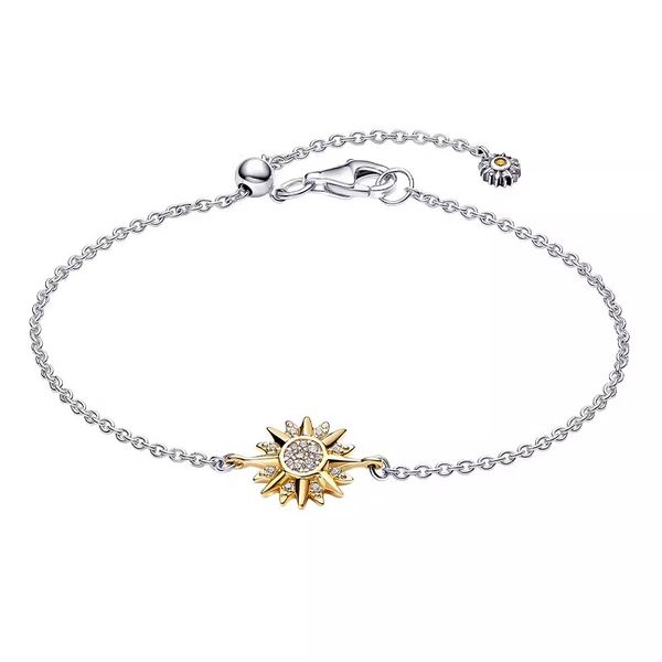 2024 925 prata esterlina novos encantos pulseira para mulheres designer jóias sol lua brincos anel contas corrente pulseira diy caber pandoras colares moda presentes