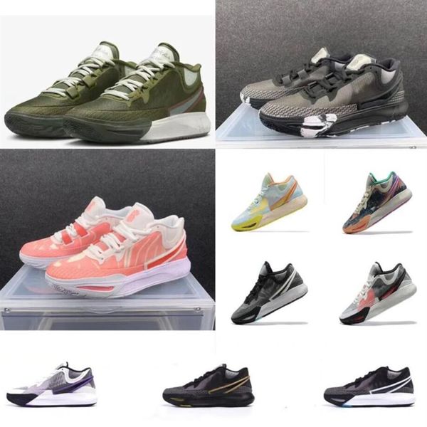 2023Herren Irving Kyrie 9 ix Infinity-Basketballschuhe Olive Green Halloween Dreams White Red Pink Christmas Black Sneakers Tennis219h