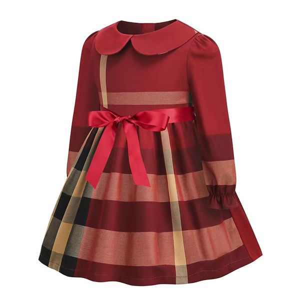 vestito dalla ragazza vestire set di colore rosso designer ragazze fiori abiti da sposa vestiti all'ingrosso 3t-8t set di abbigliamento di moda per bambini