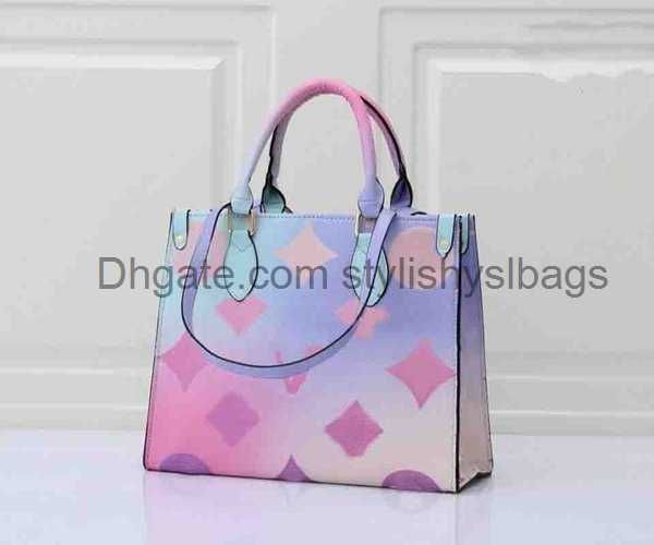 Borsa totes mini PRIMAVERA IN CITTÀ Borsa totes go Borse firmate Borse di grande capacità Color Never Sunrise Pastel Lady Tie Dye Shopping bags17