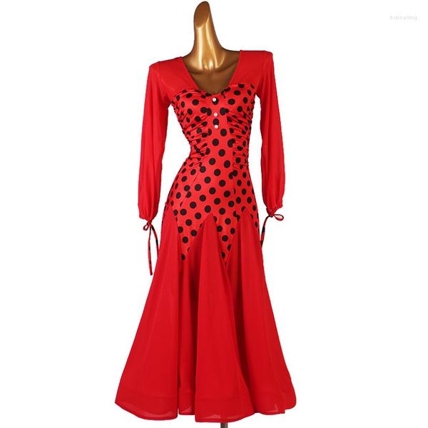 Palco desgaste vestido de competição de dança de salão para mulheres valsa desempenho roupas vestidos high-end personalizado roupas modernas outfit