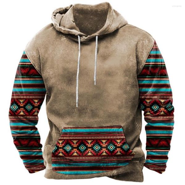 Hoodies masculinos vintage estilo indiano moletom com capuz dos homens unissex harajuku pulôver 2023 nova jaqueta de grandes dime