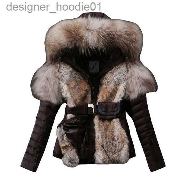 Womens Fur Faux Fur Moda Inverno Jaquetas Quentes Mulheres Slim Com Capuz Curto Designers Jaqueta para Mulheres Casaco de Pele Ao Ar Livre Outerwear de Alta Qualidade com Faixas Online L2