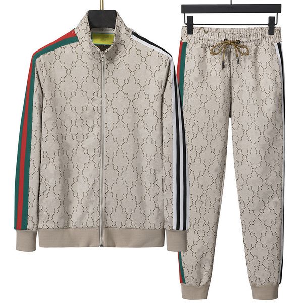 2024 Uomo Nuovo colletto alla coreana Giacche Tute Tuta da donna da uomo Set da due pezzi Giacche Zip Up stile moda autunno Inverno outwear set sportivo Tute da jogging