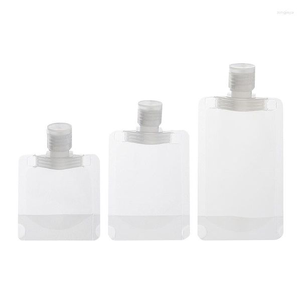 Bottiglie di stoccaggio 3/4pcstravel sacca sub-packaging 30/50/100 ml PET portatile bottiglia ricaricabile contenitore vuoto Gel