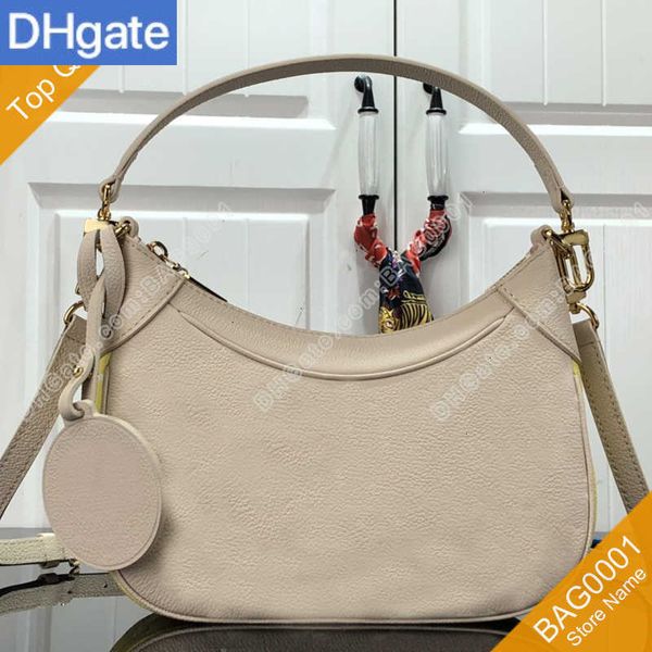 Portafogli Bagatelle Borse Donna Baguette Moda signora M46113 Borsa a mano in rilievo Grano Mucca Pelle morbida Cerniera Tag Messenger Soft Lolita BNWC