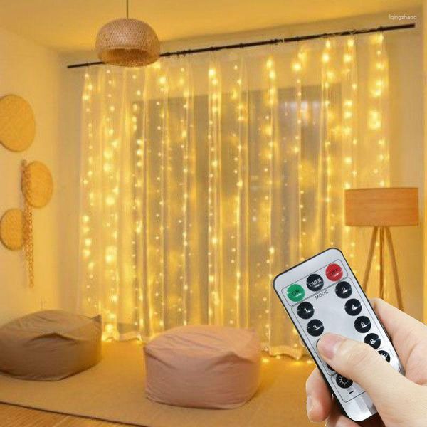 Stringhe 6M USB LED Fata Stringa Luci per tende Ghirlanda Decorazioni per feste Matrimonio Compleanno Camera da letto Natale per la casa