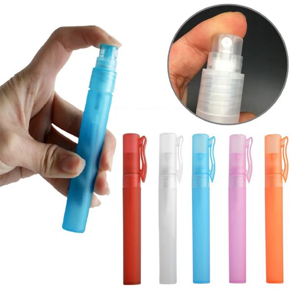 Penna per profumo da 10 ml Bottiglia di profumo in plastica vuota Atomizzatore Tubo spray Bottiglie riutilizzabili da viaggio