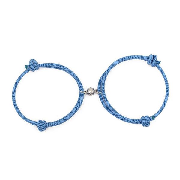 Braccialetti con ciondoli Coppia creativa Attrazione magnetica Palla Corda Bracciale Amicizia Uomo Donna Gioielli Regalo Consegna di goccia Dh6Ck