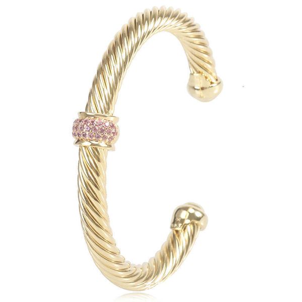 Tasarımcı dy bileklik lüks en popüler bükülmüş kablo topu yeni bileklik aksesuarları yüksek kaliteli mücevher yüksek kaliteli moda romantik sevgililer günü hediyeler