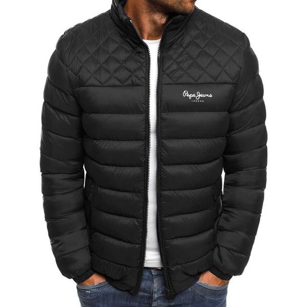 Jaquetas de inverno masculinas moda casual gola térmica casaco oversized jaqueta de acampamento ao ar livre roupas masculinas