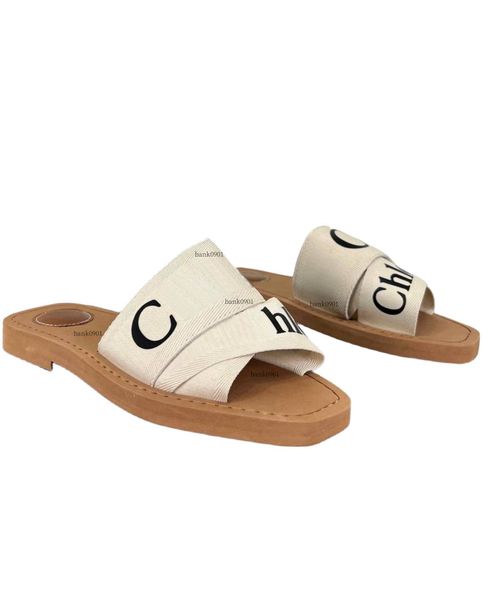 Designer donna sandali cloee legnoso mulo piatto topshoesfactory Beach Slide Donna Pantofola Pelle Scarpe leggere Cuscino per piscina Coppia scarpe da esterno Scuff Shoes