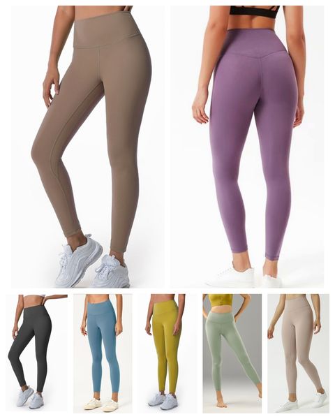 Новые модные женские леггинсы с верхней талией - мягкие брюки для йоги для похудения с контролем живота для тренировок, бега