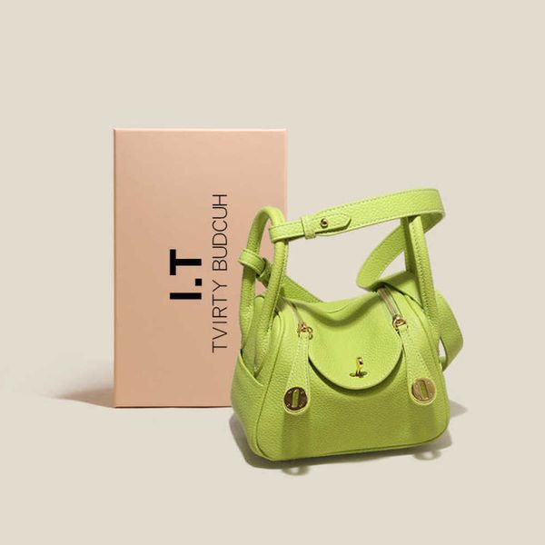 Designer Lindyss Borse Mini Borsa da donna in pelle 2023 Autunno e inverno Nuovo modello litchi Custodia per medicinali Medici Una spalla Cuscino a tracolla