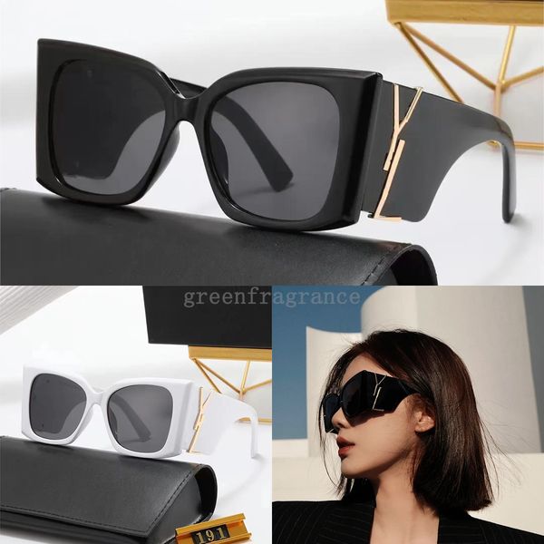 Óculos de sol de marca designer óculos de sol feminino moda masculina óculos de sol esportivos 2023 óculos de sol de armação grande retro óculos de sol de luxo vidro de alta qualidade sunnies presente 119