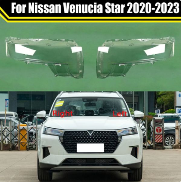 Auto Faro di Protezione Copriobiettivo Ombra Borsette Auto Trasparente Alloggiamento Della Luce Della Lampada Per Nissan Venucia Star 2020-2023