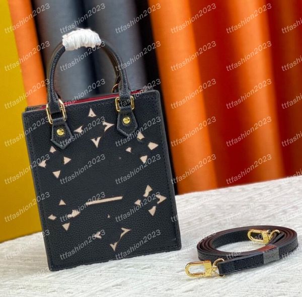 10A Bolsa de designer Bolsa de ombro de couro genuíno Mini bolsa feminina PETIT SAC PLAT Tote Bag Moda Smart Phone Bag Classic Leather Crossbody Bags Bolsa