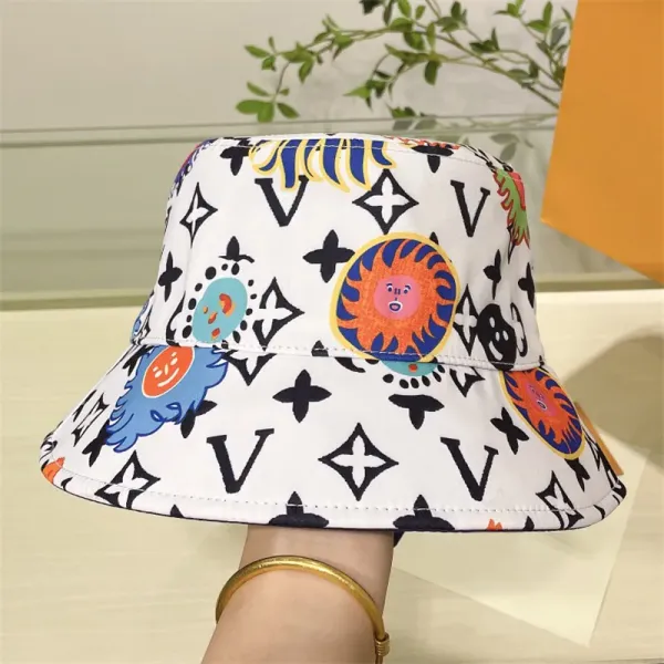 Mens Designer Bucket Chapéus para Mulheres Moda Casquette Letras Bonés de Beisebol Flores Boné de Pescador para Unissex Verão Trendy Sunshade Sunhats 239147D