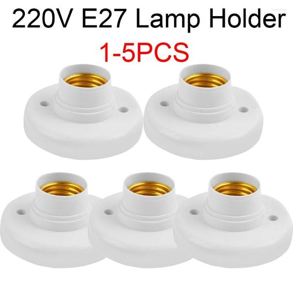 Suportes de lâmpada 1-5pcs 220V E274 Suporte Socke Base Light Bulb Soquete Adaptador para Home Corredor Escadas Redondas