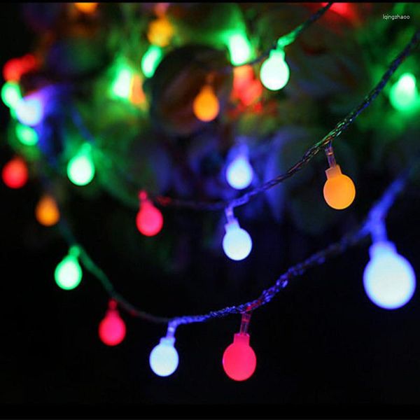 Stringhe 10 luci Fata di Natale Lampadina a LED Stringa di luce per vacanze Lampada da esterno per la festa di nozze Decorazione della stanza di casa Ghirlanda USB