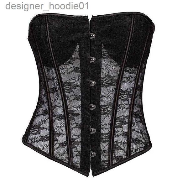 Damen Shapers Bustiers Korsetts Korsett Top Sexy Spitze Plus Size Frauen Bustier Überbrust Gothic Dessous Brokat Corpete Corselet Erotik Mode XS-XXLBusti L230914