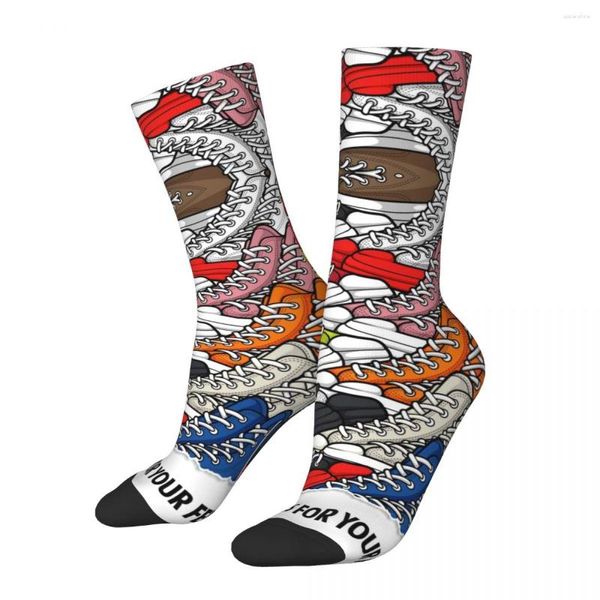 Herrensocken Lustige fröhliche Limousinen für Ihre Füße Retro-Harajuku-Sammlung von Schuhzeichnungen Hip Hop Seamless Crew Crazy Sock