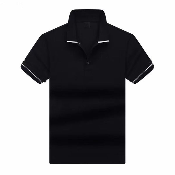 Designer-T-Shirt aus reiner Baumwolle, kurzärmelig, T-Shirt, Revers, Pullover, Herren, High-End-Stehkragen, Top, trendiges und locker sitzendes großes Poloshirt, Herrenbekleidung