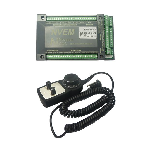 Mach3 Ethernet 200khz 4 assi scheda USB router di CNC scheda di controllo del movimento volantino impulso manuale per macchina per incidere fai da te