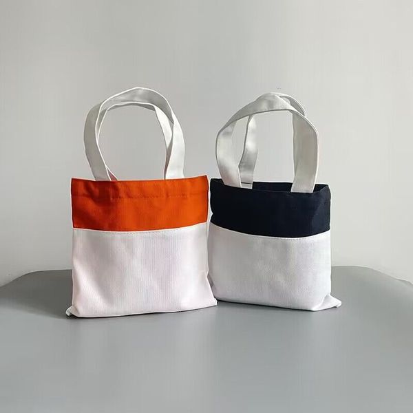 Sacola de lona de sublimação em branco, suprimentos para festa, sacolas de compras, tecido não tecido, reutilizável, faça você mesmo, artesanato e decoração para o dia das bruxas