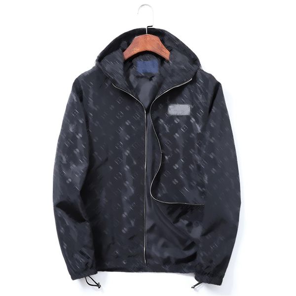 famosi designer da uomo giacca cappotto sportivo moda con cappuccio giacche felpa lettera riflettente con giacca a vento con cerniera a maniche lunghe M2853