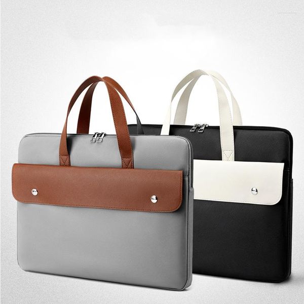 Портфели, сумка для ноутбука для женщин, чехол из искусственной кожи, нейлоновый портфель, компьютерная сумка 13,3, 14, 15,6 дюймов, сумка для ноутбука