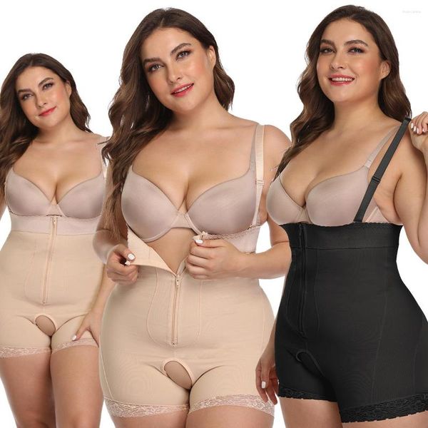 Kadın şekillendiricileri Kadın Bel Eğitmeni Vücut Şey Makinesi Korseler Fermuar Cincher Üst Zayıf Kemer Siyah Shapewear