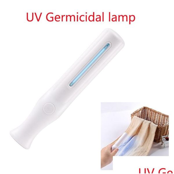 Altra illuminazione per interni Lampada sterilizzatrice Traviolet per uso domestico Bastone disinfettante da viaggio portatile Adatto per telefoni cellulari Vestiti Letto Dhpop