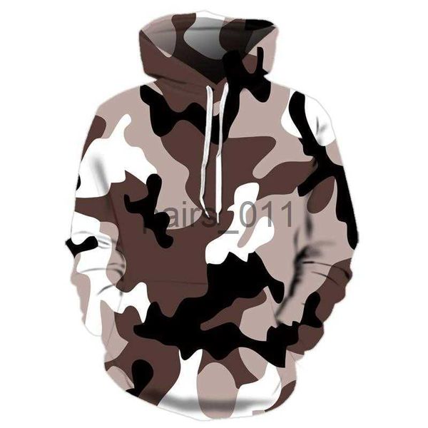 Herren Hoodies Sweatshirts Camo Hoodie Herren Streetwear Blau Camo 3D Hoodies Anime Print Sweatshirt Mit Kapuze Vintage Männer Kleidung Pullover x0914