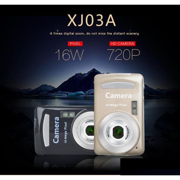 Fotocamere digitali Mini fotocamera da 2,4 pollici Videocamera da 16 MP Mti Bambini colorati 720P Hd Regali digitali Consegna a goccia Foto Dhfvn