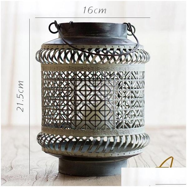 Castiçais marroquinos velas decoração de casa centerpieces suporte de luz lanterna decoração rústica lanterna metal entrega jardim dhgaq