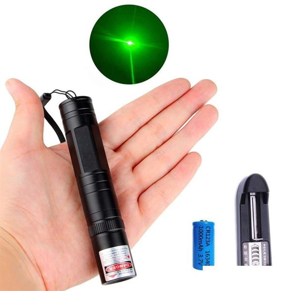 Torce laser Torce laser 532Nm Grado tattico Puntatore verde Penna potente Laser Lazer Torcia Powerf Scintillante con pastella Dhxd5