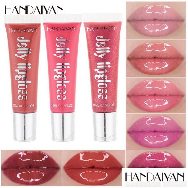 Lip Gloss Candy Color Jelly Lips Flips Plump Enhancer Squeeze Tube Lipgloss Hidratante Nutritivo Hidratante Handaiyan Maquiagem Drop Del DHP9H