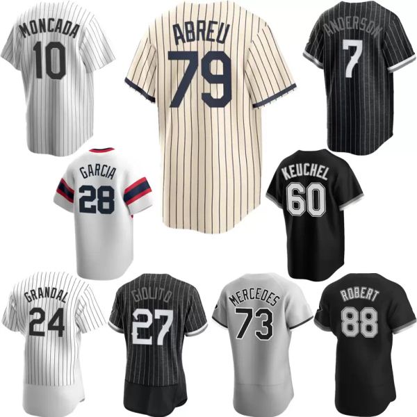 2023Jose Abreu Jerseys Tim Anderson Yoan Moncada Lucas Giolito Craig Kimbrel Luis Robert Matt Foster Keuchel Jimenez Personalizado Chicago Homens Mulheres Juventude Jersey