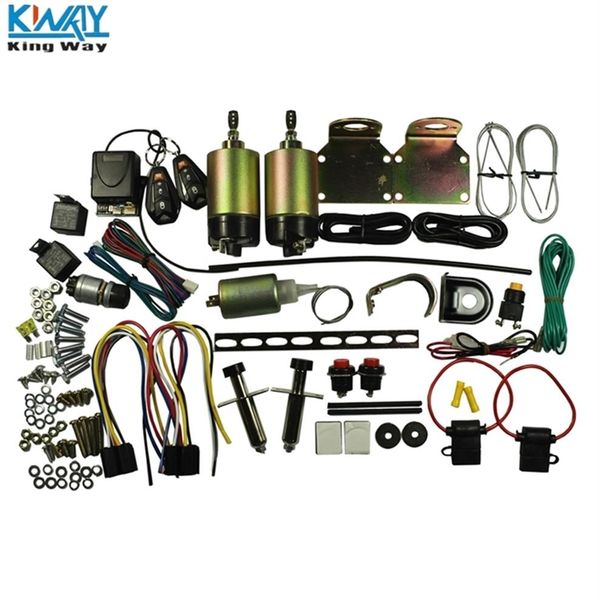 - King Way - Kit di apertura a 2 porte con maniglia rasata 85 lb con telecomando 201013307M