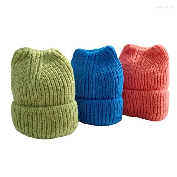 Berets Unisex Winter Beanies Strickmütze Für Frauen Mode Warme Beanie Caps Motorhaube Hüte Männer Solide Erwachsene Casual Abdeckung kopf Kappe