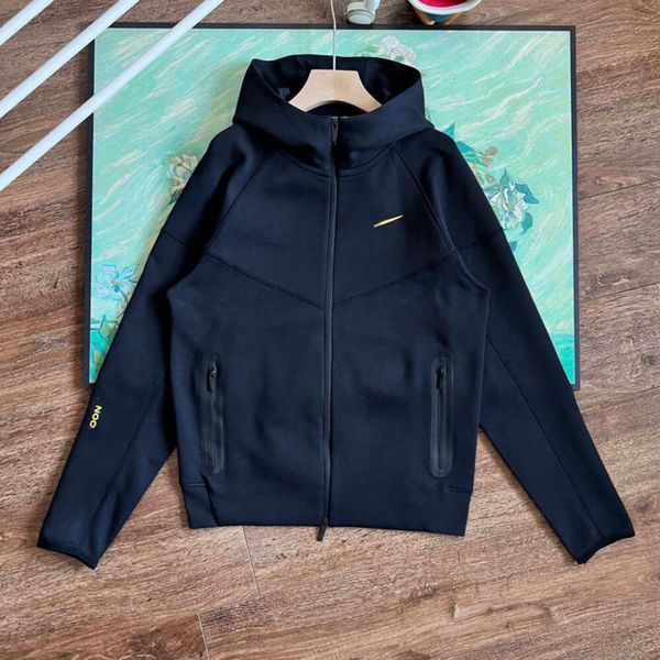 Uzay Pamuk Fermuarı Hoodies Erkekler Kadın Kapşonlu Ceket Nocta Tasarımcı Hoodie Slim Fit Sweatshirt Erkek Kaput Kazak