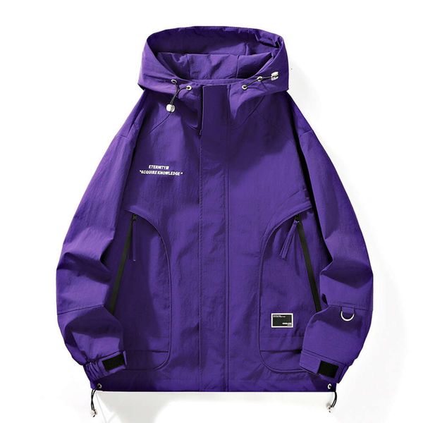 Mountain Dopamine Purple Charge Mantel für Damen und Herren, Frühling und Herbst, Paar, Outdoor, funktionelle Freizeit-Sport-Arbeitsjacke