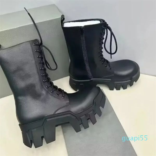 Stivali Chelsea da uomo di design di lusso Stivali da moto rialzati con suola spessa in vera pelle Stivali da cavaliere da donna Botines Zapatos